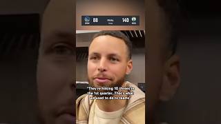 Steph Curry on the Warriors 52point loss to the Celtics 😬 [upl. by Htial236]