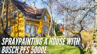 Spray painting house using Bosch PFS 5000 [upl. by Huba]