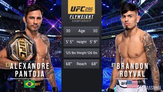 ALEXANDRE PANTOJA VS BRANDON ROYVAL 2 FULL FIGHT UFC 296 [upl. by Denny]