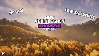 Vert Legacy Shaders For MCPE 12131  Best Low End Device Shader Minecraft Pe 121 🔅 [upl. by Agatha777]