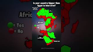 Is your country bigger than Egypt 🇪🇬 in land area shorts middleeast africa map mappingvideos [upl. by Adele]