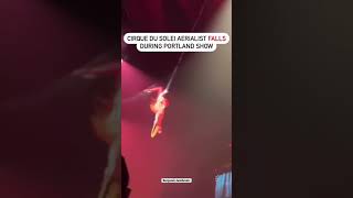 Cirque du Soleil aerialist injured in fall during Portland show [upl. by Ariat]