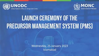 LAUNCH CEREMONY OF THE PRECURSOR MANAGEMENT SYSTEM PMS [upl. by Alemat]