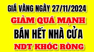 Giá vàng hôm nay 9999 Ngày 27 tháng 11 năm 2024  Giá vàng nhẫn 9999  Bảng giá vàng 24k 18k 14k [upl. by Barris]