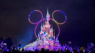 Disney DLight Drone Show Updated Version 2023  Disneyland Paris [upl. by Ulises]