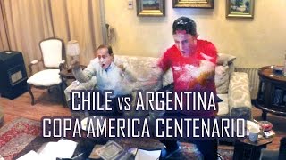 Reacción Penales Chile vs Argentina  Chile Campeon Copa America Centenario [upl. by Annailuj633]