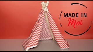 MADE IN MOI  comment fabriquer un tipi pour chat [upl. by Daniell]