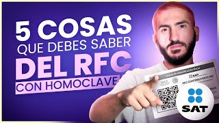 RFC con homoclave 5 cosas que debes saber 2024 [upl. by Morril]