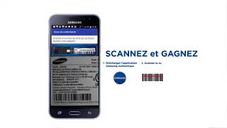 Remise de prix promotion Samsung quotScannez Gagnezquot [upl. by Tiffi]