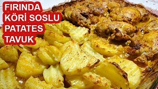 ÇOK PRATİK  Fırında Köri Soslu Tavuk Patates Nasıl Yapılır [upl. by Berard856]