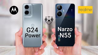 Moto G24 Power Vs Realme Narzo N55 [upl. by Kata79]