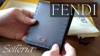 【FENDI】フェンディ セレリア 二つ折り財布  Selleria leather bifold wallet [upl. by Ahsikal]