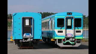 DEMU train Niigata Japan in Myanmar Railways ဂျပန်နိုင်ငံမှ ဝယ်ယူထားတဲ့ DEMU ရထားသစ် [upl. by Darell]