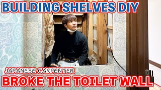 Carpenter Breaks Down Toilet Wall Discovering Shoddy Workmanship [upl. by Annaira]