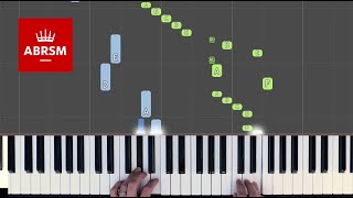 Sonatina in A minor  ABRSM Piano Grade 4 2019 amp 2020 A2  Synthesia live keys tutorial [upl. by Obadiah]