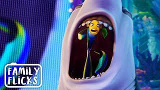 The Shark Slayer Oscar Vs Lenny  Shark Tale 2004  Family Flicks [upl. by Emiatej786]