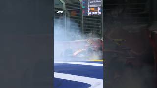 Sainz Crashes Out In Q3 😱🚩 [upl. by Shields107]