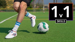 The 10 Best 1v1 Skills in Football  Soccer [upl. by Ellicec]