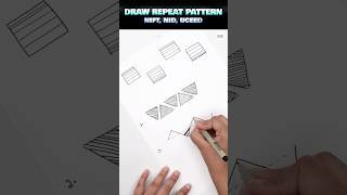 How to Draw Repeating Patterns Art Hack🖋️🖋️ Shorts PWShorts [upl. by Boycie]