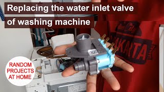 Project Replacing the water inlet valve of Toshiba washing machine AWB1100G [upl. by Shih]