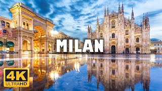 Milan Italy 🇮🇹  4K Drone Footage [upl. by Joscelin]