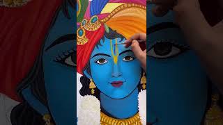 Krishna Tilak painting 🎨🌹🥀✨  krishna tilak painting krishnastatus love youtubeshorts yt [upl. by Nathanil909]