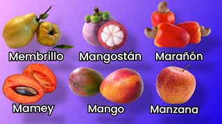 NOMBRES DE FRUTAS QUE EMPIEZAN CON LA LETRA M 🍓🌺 [upl. by Ahsiekyt181]