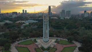 Quezon City Memorial Circle drone footage  DJI Mavic 2 Pro [upl. by Solracnauj]