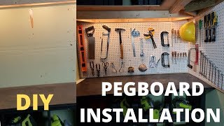 How to Install Pegboard  DIY Tutorial ✅️ [upl. by Dosi]