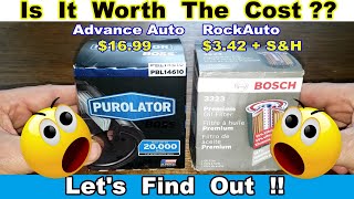 Purolator Boss PBL14610 Oil Filter vs Bosch Premium 3323 Oil Filter Cut Open Comparison [upl. by Norramic]