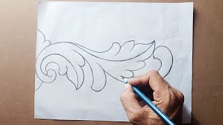 drawing tutorial wood carving drawing tutorial  wood carving ke liye drawing Karen [upl. by Pedro]