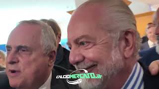 Lotito e De Laurentiis in FIGC  Video ESCLUSIVO [upl. by Siger]