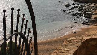 Tossa de Mar  Cala des Codolar  Costa Brava  Novembre 2017 [upl. by Arhat]