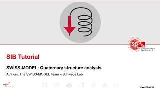 SWISSMODEL Tutorial Part IV Quaternary structure analysis [upl. by Petua416]