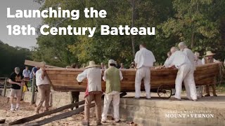 18th Century Batteau Boat Launch [upl. by Ethban480]