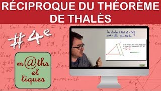 Appliquer la réciproque du théorème de Thalès 1  Quatrième [upl. by Annasus623]