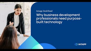 Why business development professionals need purpose built technology [upl. by Shalna]