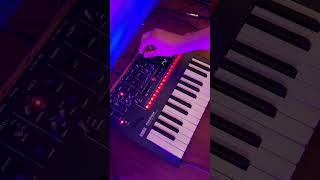 Playing a bassline with the Korg Monologue shorts korg synth electronicmusic monologue [upl. by Nyllek]