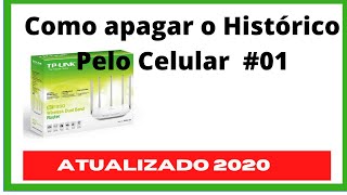 Como apagar o histórico do roteador pelo celular 2020 [upl. by Bartholomeus167]