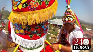 Espectacular video de los quotVoladores de Papantlaquot Vuelo completo HDGoPro [upl. by Arracot428]