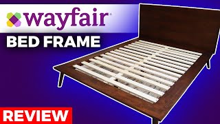 Wayfair Review Mid Century Modern Bed Frame Review [upl. by Yellah]