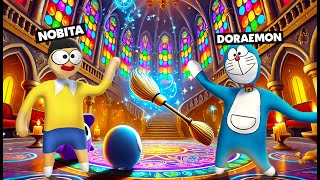 DORAEMON And NOBITA Find Magical JHAARU 🧹 Of Harry Potter In HFF  😲 [upl. by Brahear486]