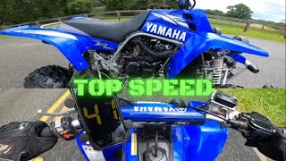 STOCK Banshee 350 Twin 2Stroke Top Speed [upl. by Gillman]