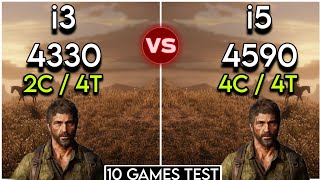 I3 4330 vs I5 4590  Test In 10 Games  Performance Comparison [upl. by Lunn158]