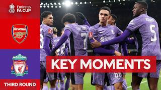 Arsenal v Liverpool  Key Moments  Third Round  Emirates FA Cup 202324 [upl. by Ylicec]