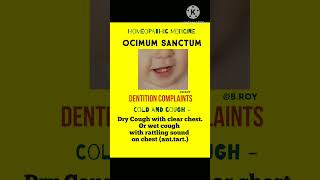 Know how Ocimum San help in Dentition Complaints dentalissues dentition homeopathyhealthylife [upl. by Adnara]