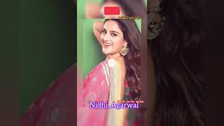 Nidhi Agarwal south movie actress sorts soung south bollywood srlover [upl. by Sabsay299]