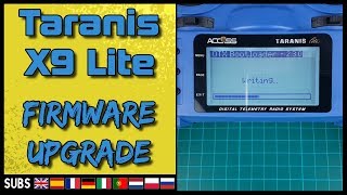 FRsky Taranis X9 Lite  Firmware Upgrade Opentx ISRM PMU D16 [upl. by Nhguaval]