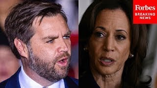 ‘Day One Was 1400 Days Ago’ JD Vance Rips Kamala Harris Over Inaction As Vice President [upl. by Sirahs]