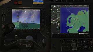 TBM900 Taking off Belfast EGAC with CLSE Yoke Xplane111440p [upl. by Enelyar]